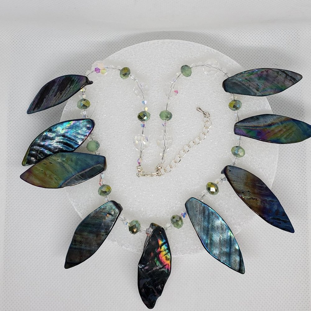 Natural Abalone Necklace Set